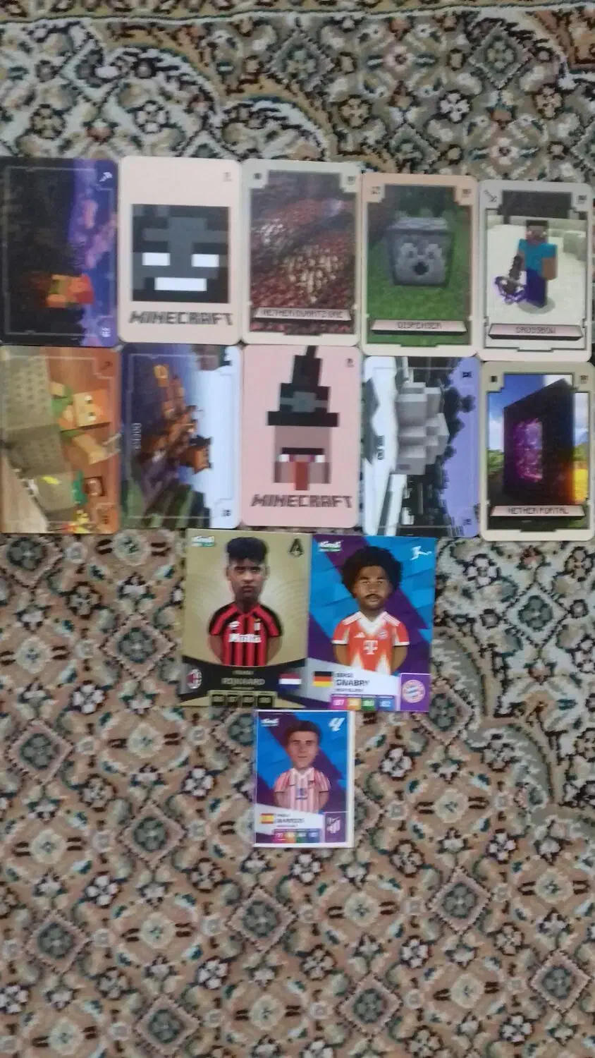 فروش 10عدد کارت ماینکرافت و2عدد کیمدی|کلکسیون و سرگرمی|خوی, |دیوار