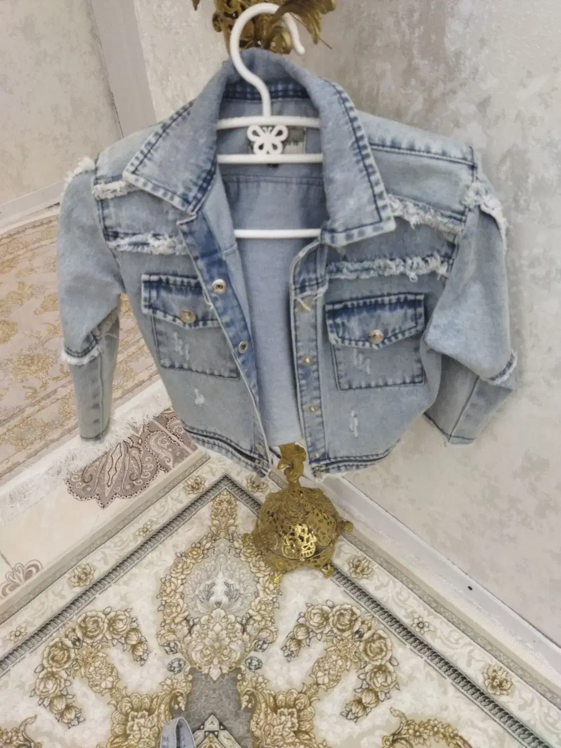 کت و شلوار لی دخترانه|کفش و لباس بچه|سهند, |دیوار