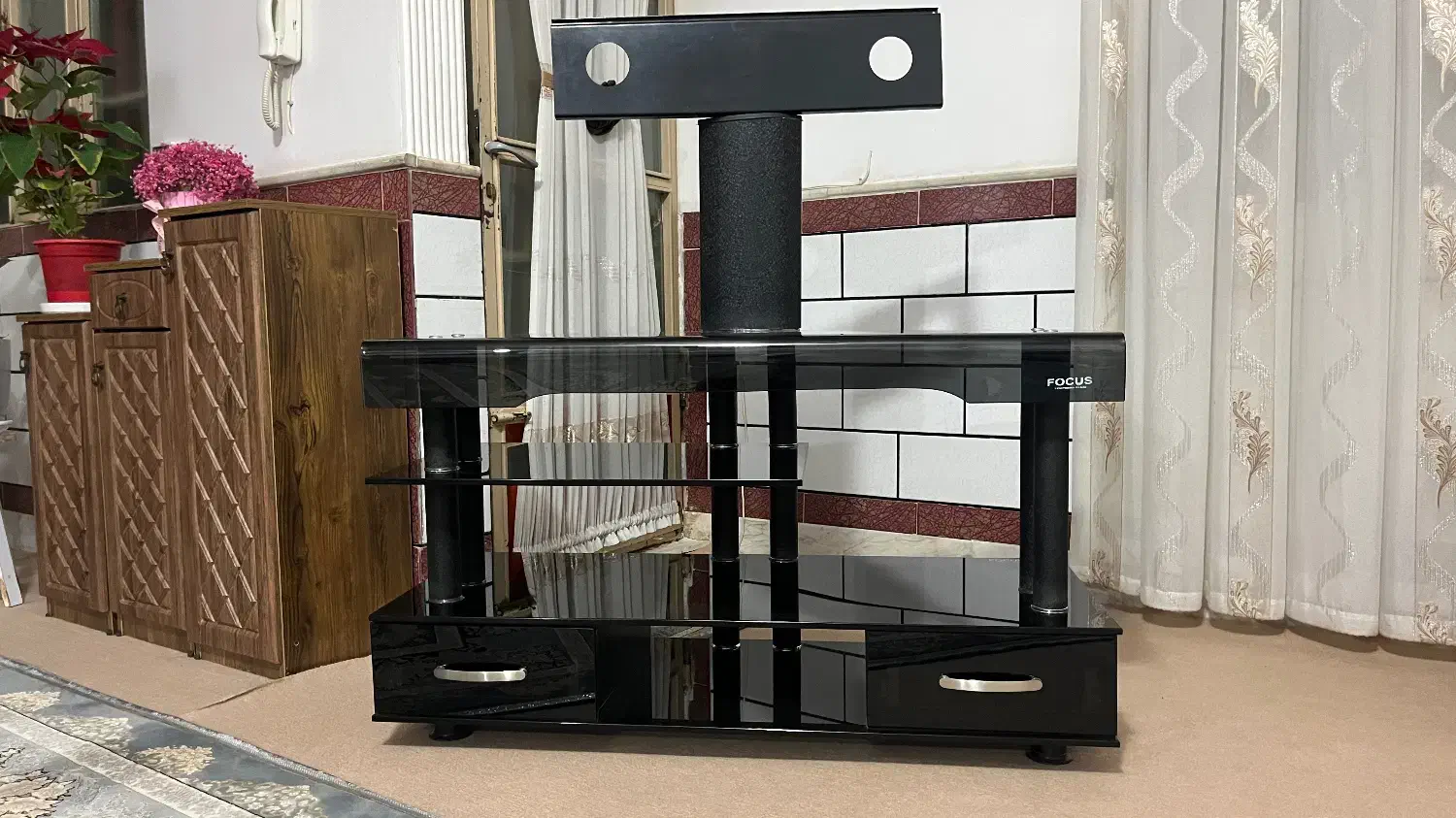 میزتلوزیون شیشه ای|میز تلویزیون|ساوه, |دیوار