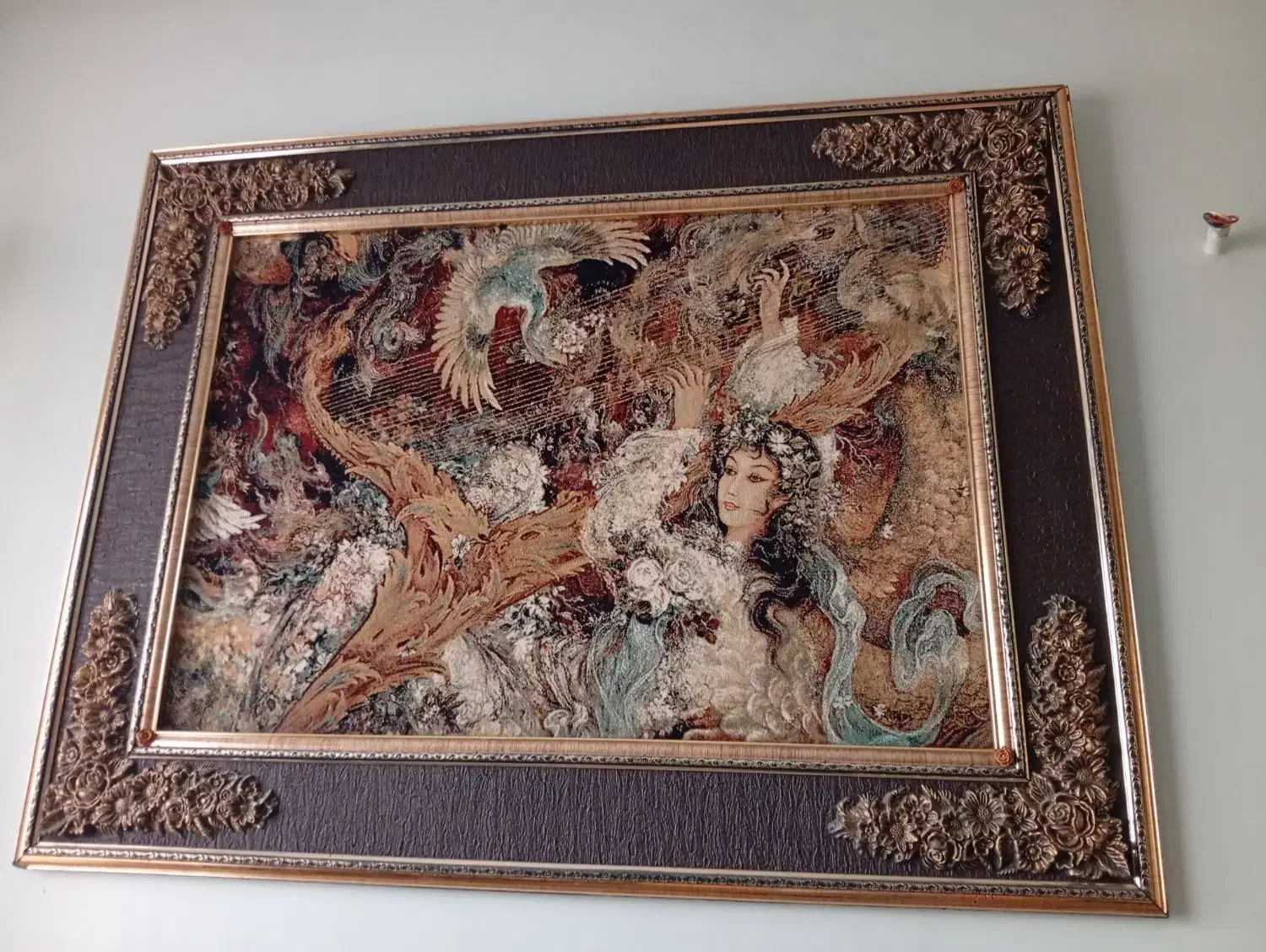 تابلو فرش دختر|تابلو فرش|سهند, |دیوار