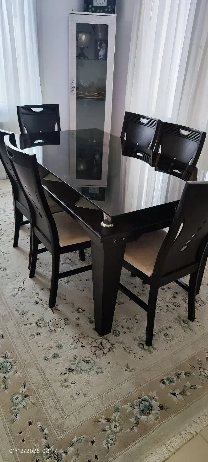 فروش میز ناهارخوری۶نفره|میز و صندلی غذاخوری|نوشهر, |دیوار