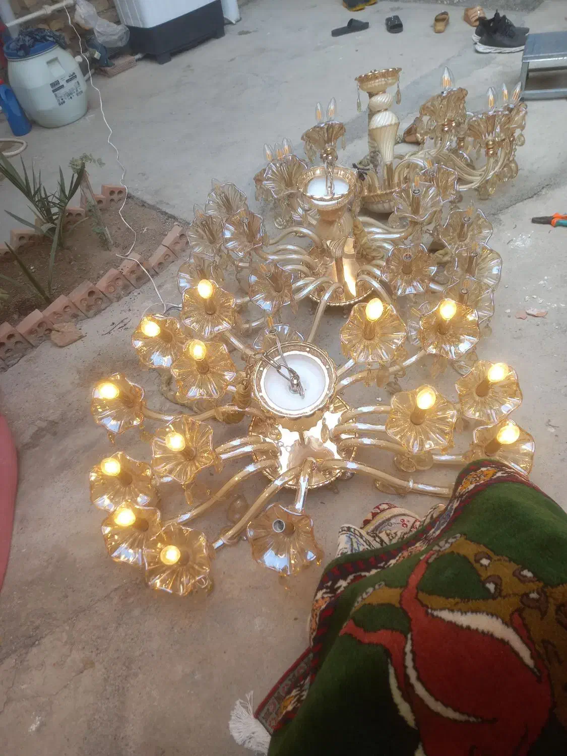 لوستر ۱۵ شاخه|لوستر و چراغ آویز|پاکدشت, حصار امیر|دیوار