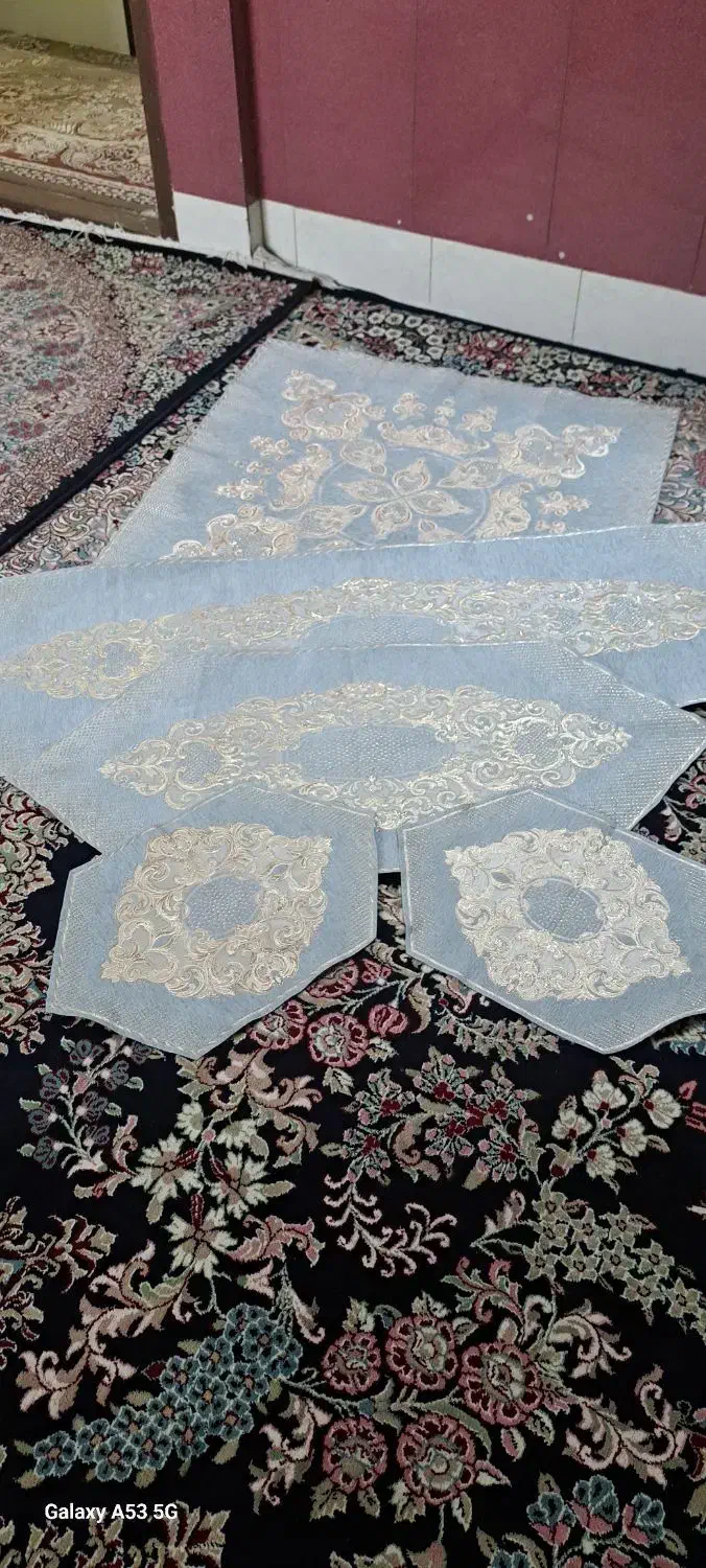 ست 5 تیکه رومیزی|پرده، رانر، رومیزی|بیرجند, |دیوار