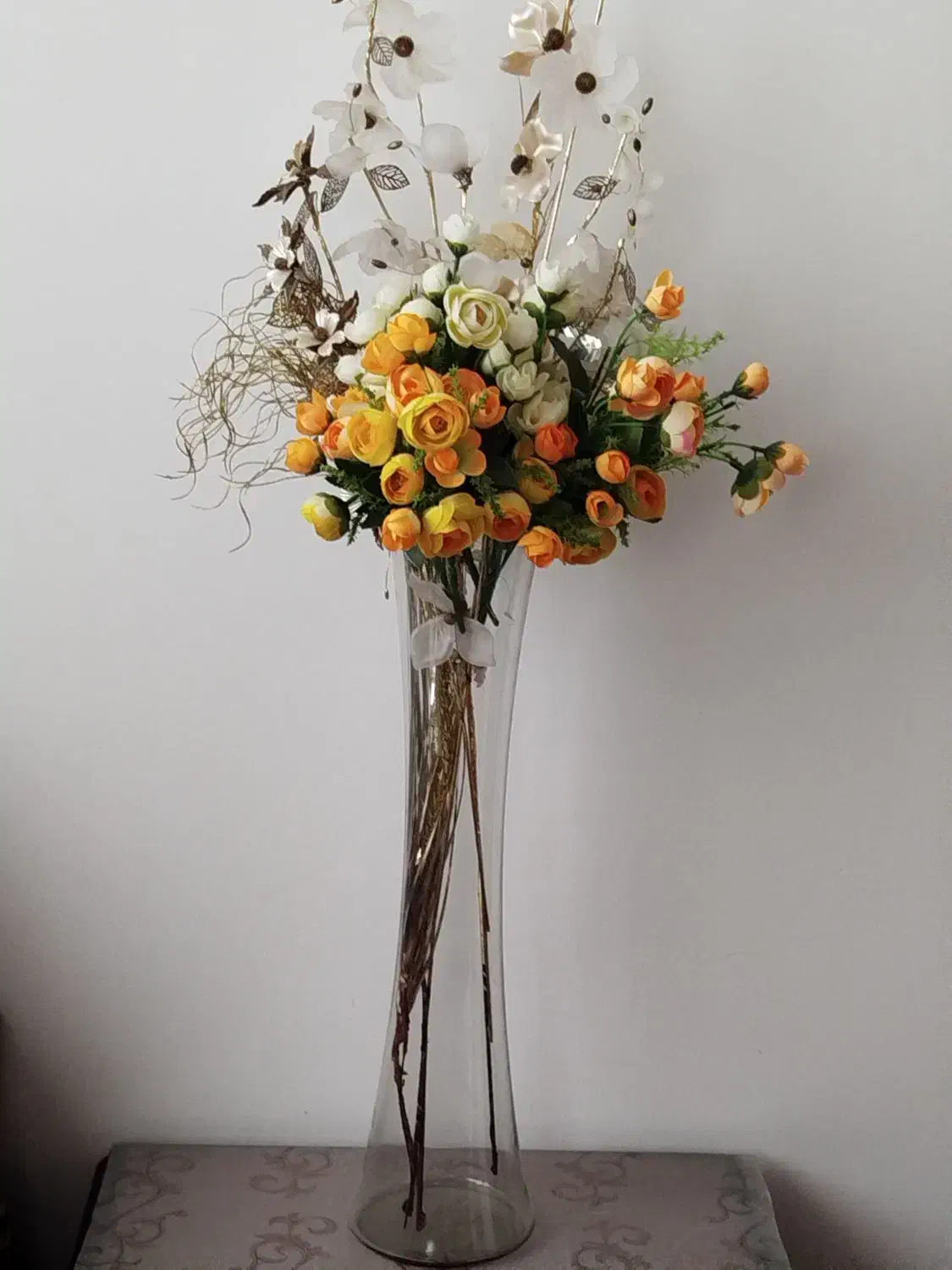 گل و گلدان شیشه ای|گل مصنوعی|قم, پردیسان|دیوار