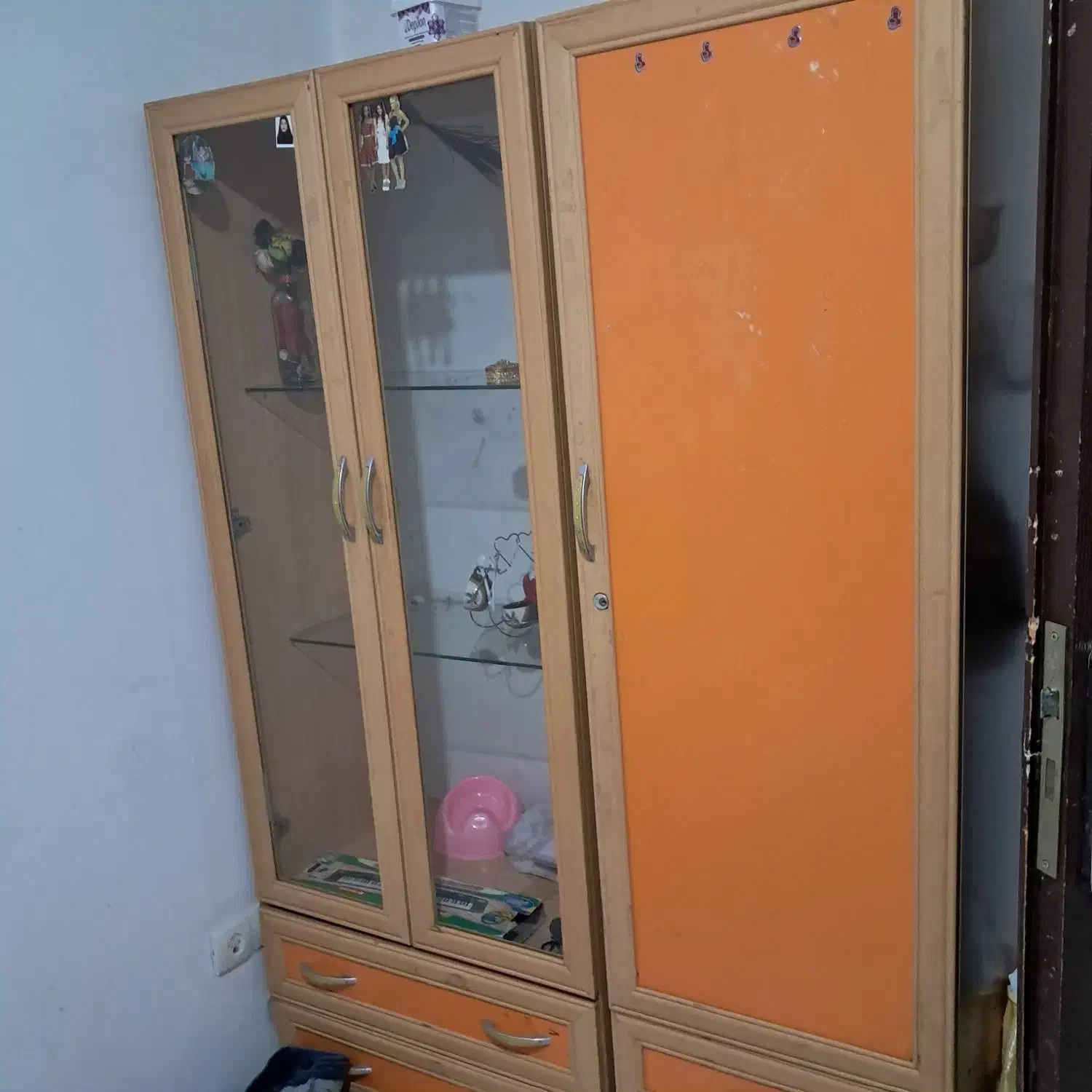 کمد وتخت میز عسل|تخت و سرویس خواب|زنجان, |دیوار