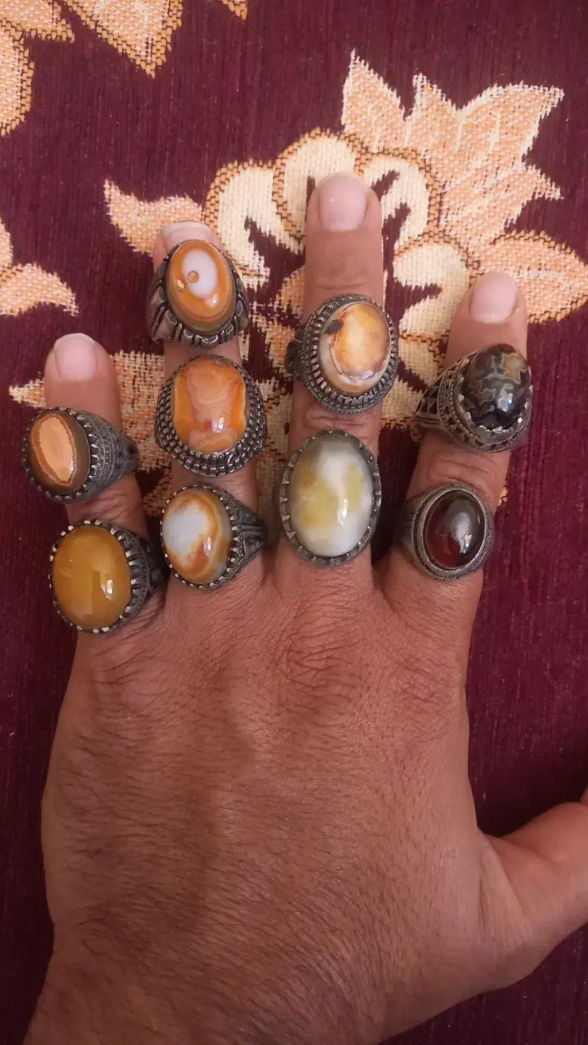 انگشتر نقره عیار پایین|بدلیجات|یزد, |دیوار