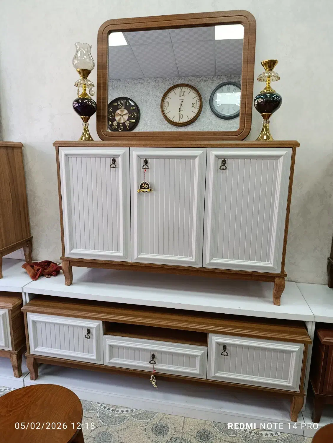 ست مینیمال|بوفه، ویترین، کنسول|قم, قلعه کامکار|دیوار