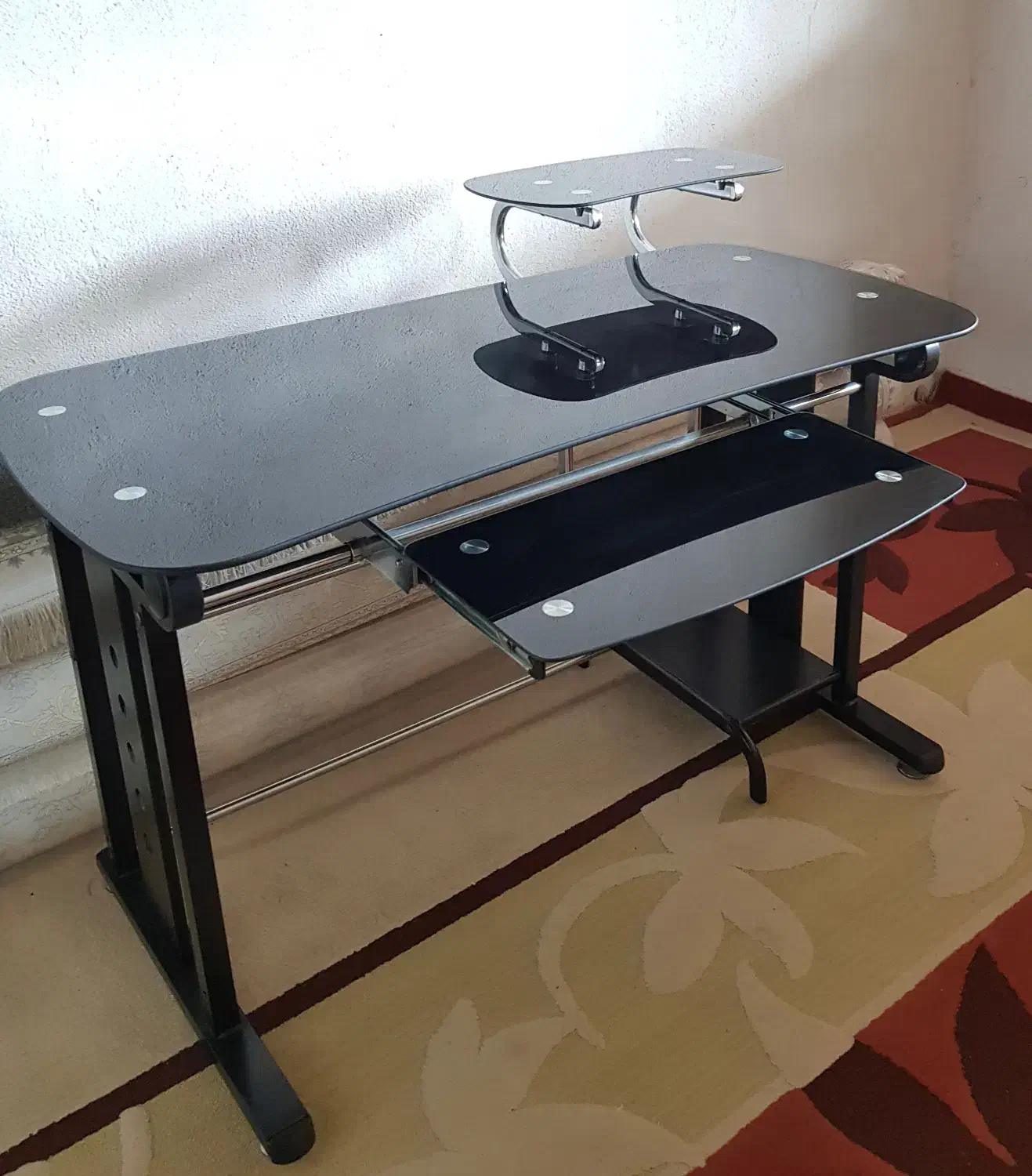 میز کامپیوتر شیشه‌ای مدرن|میز تحریر و کامپیوتر|اندیمشک, |دیوار