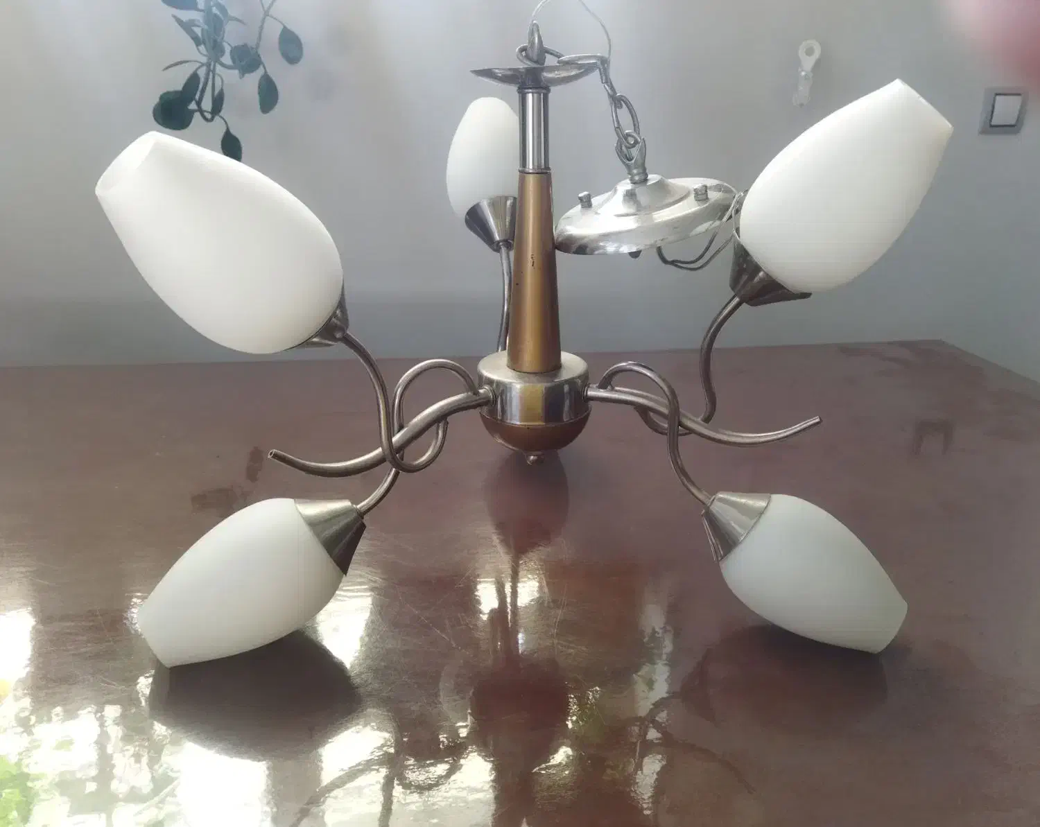 لوستر شش شعله فلزی|لوستر و چراغ آویز|پرند, فاز ۲|دیوار