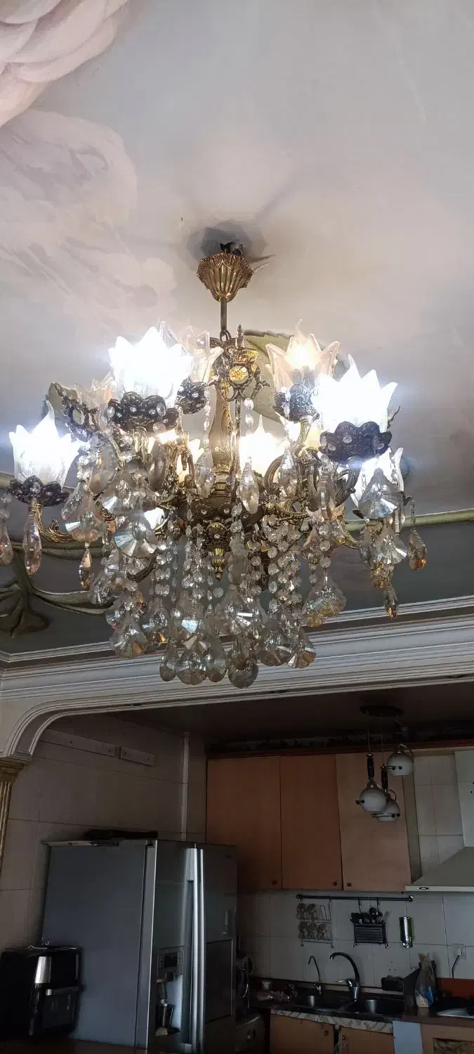 لوستر|لوستر و چراغ آویز|ری, شهید غیوری (ابن باویه)|دیوار