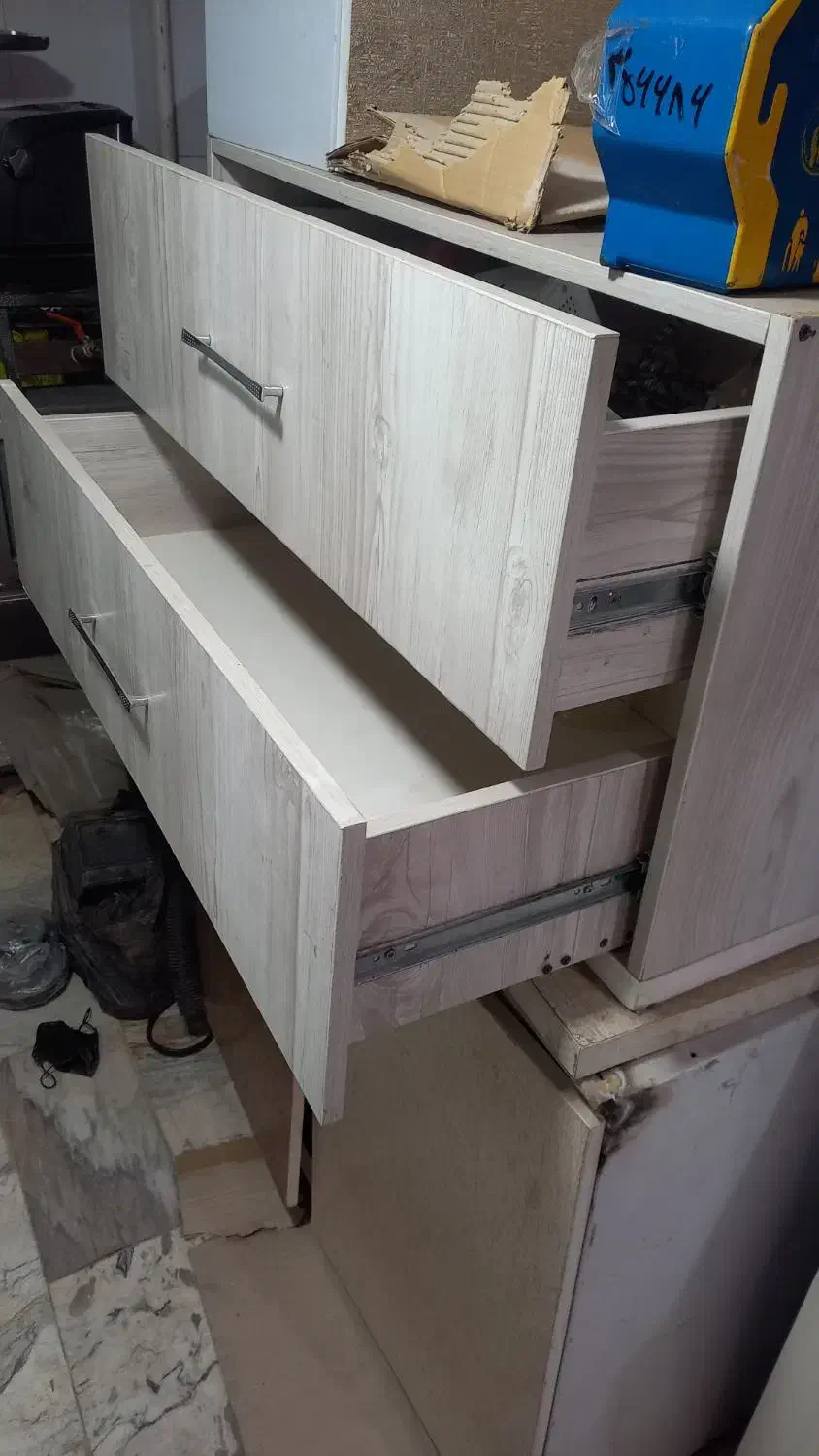 دراور با اینه وکتابخانه|جاکفشی، کمد، دراور|الوند, |دیوار