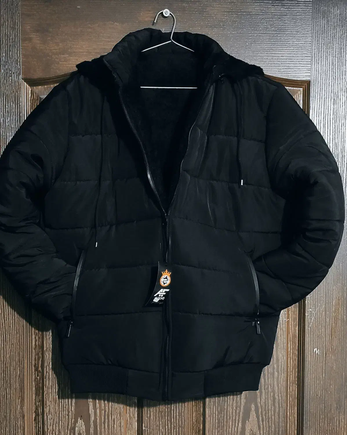 کاپشن مردانه اف یلدا پفکی سیلیکونی چرم نمدی اورخز|لباس|مشهد, طلاب|دیوار