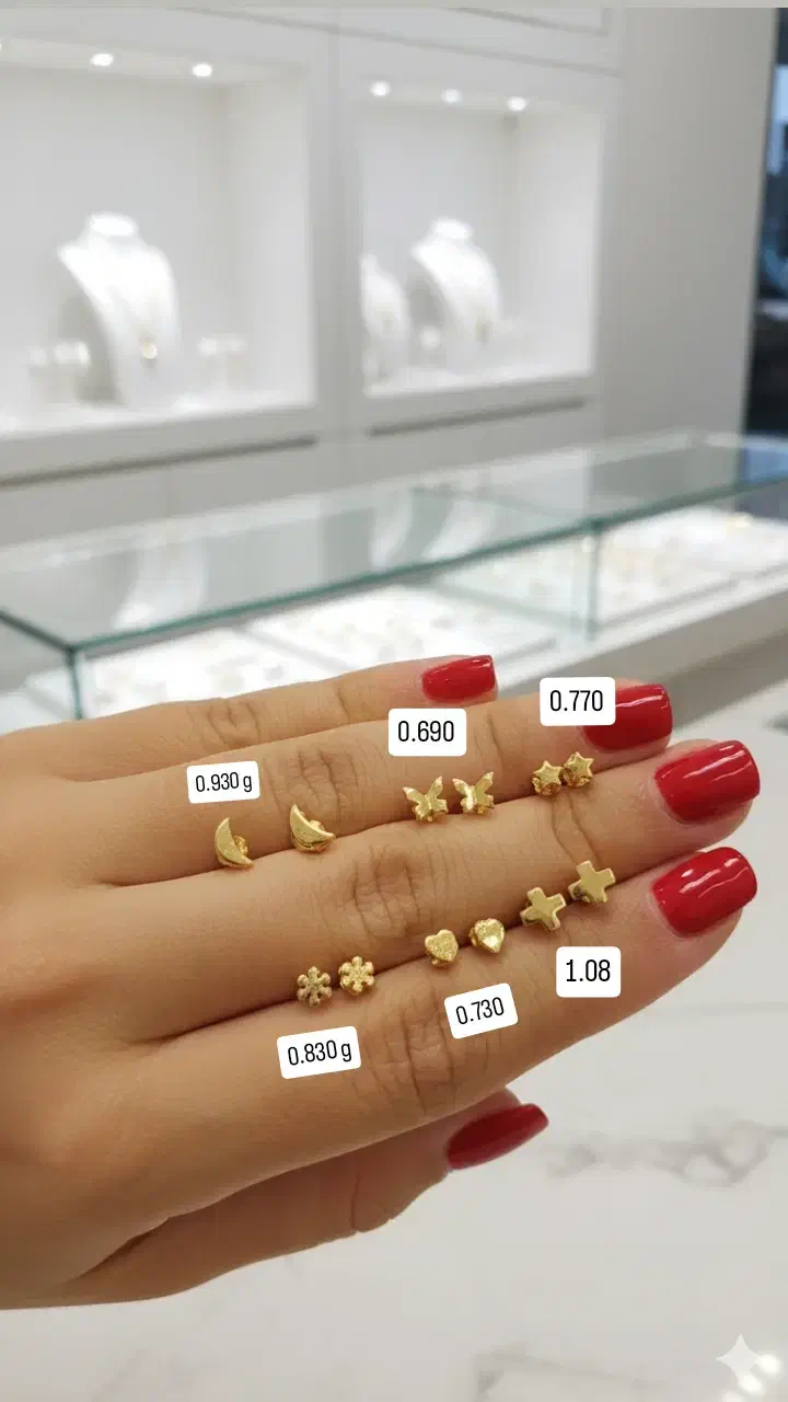 گوشواره میخی  طلا|جواهرات|تهران, گلستان (شهرک راه آهن)|دیوار