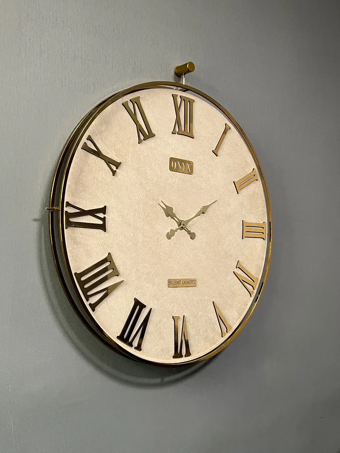 ساعت دیواری مدل ویکتوریا طلایی کرم|ساعت دیواری و تزئینی|تهران, تهرانپارس غربی|دیوار