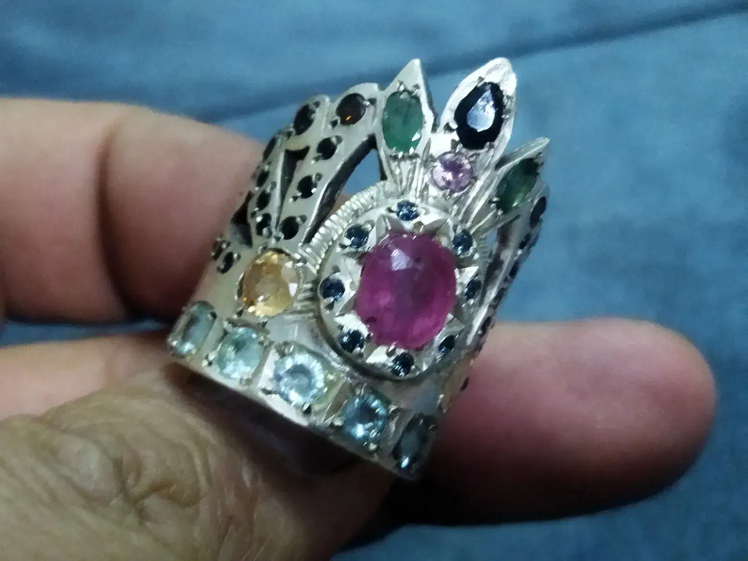 انگشتر نقره تاج|بدلیجات|یزد, |دیوار