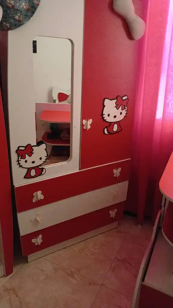 ست کامل سیسمونی بچه درحدنو|تخت و سرویس خواب|ساری, |دیوار