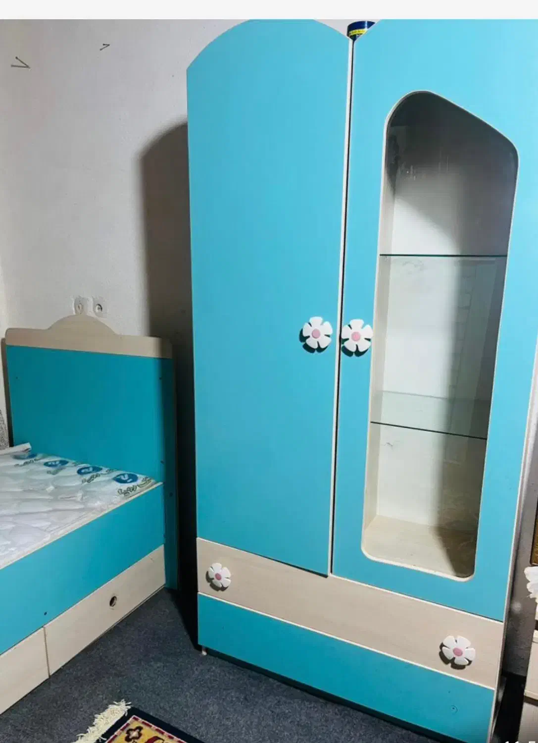 تخت و کمد کودک ونوجوان|تخت و سرویس خواب|قائم‌شهر, |دیوار