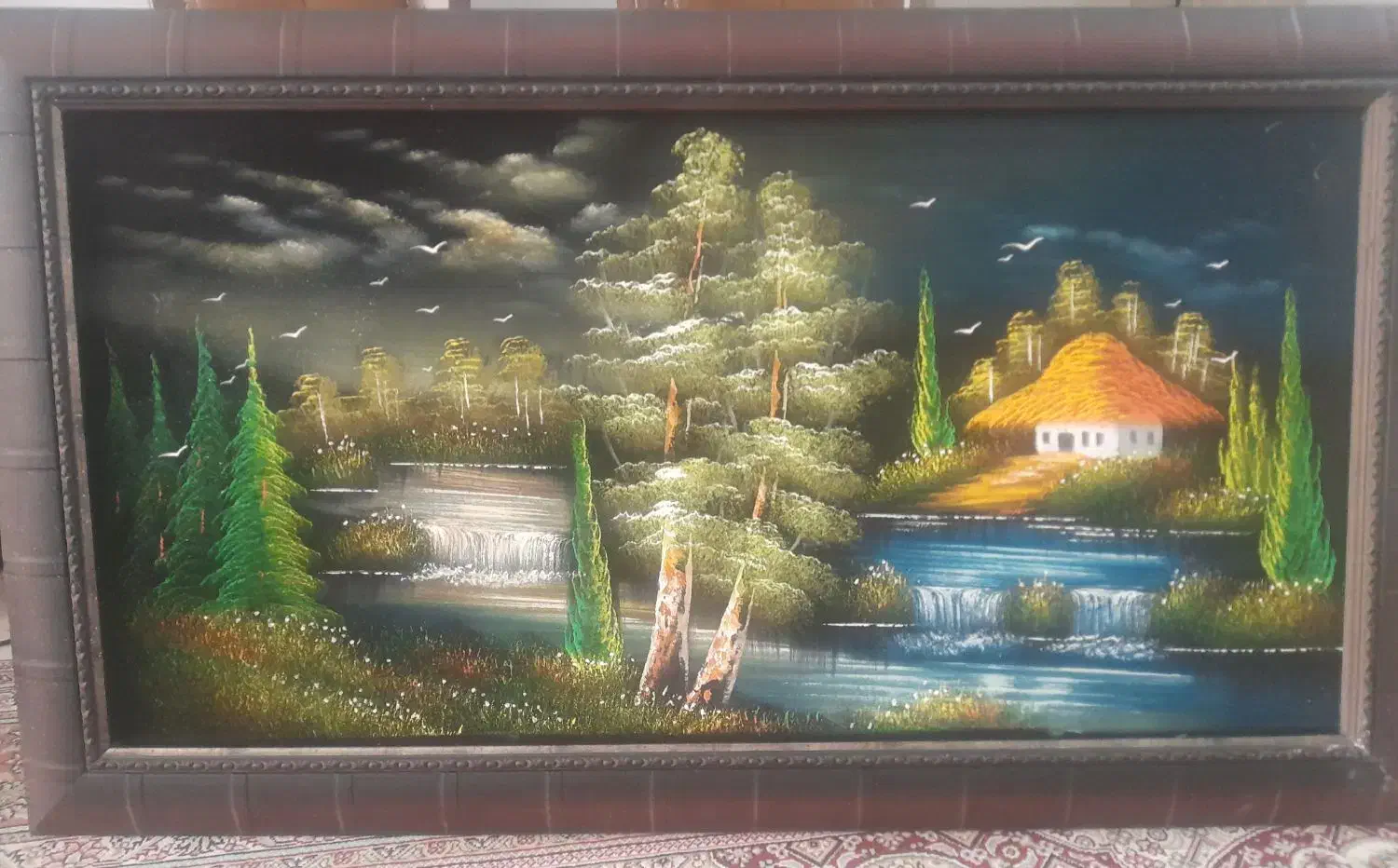 تابلو نقاشی رنگ روغن طبیعت|تابلو، نقاشی، عکس|نیشابور, گمنام غربی|دیوار