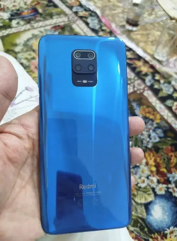 شیائومی ردمی نوت 9S آبی تمیز با جعبه|موبایل|جوین, |دیوار