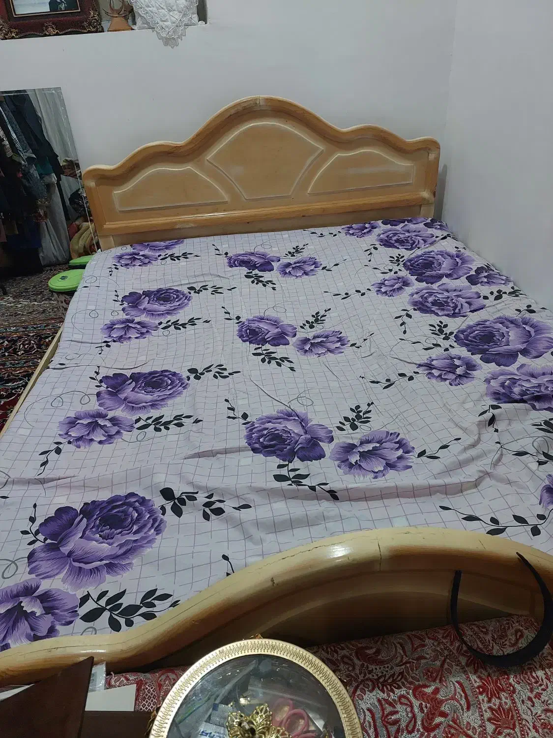 تخت خواب دو نفره|تخت و سرویس خواب|خاش, |دیوار