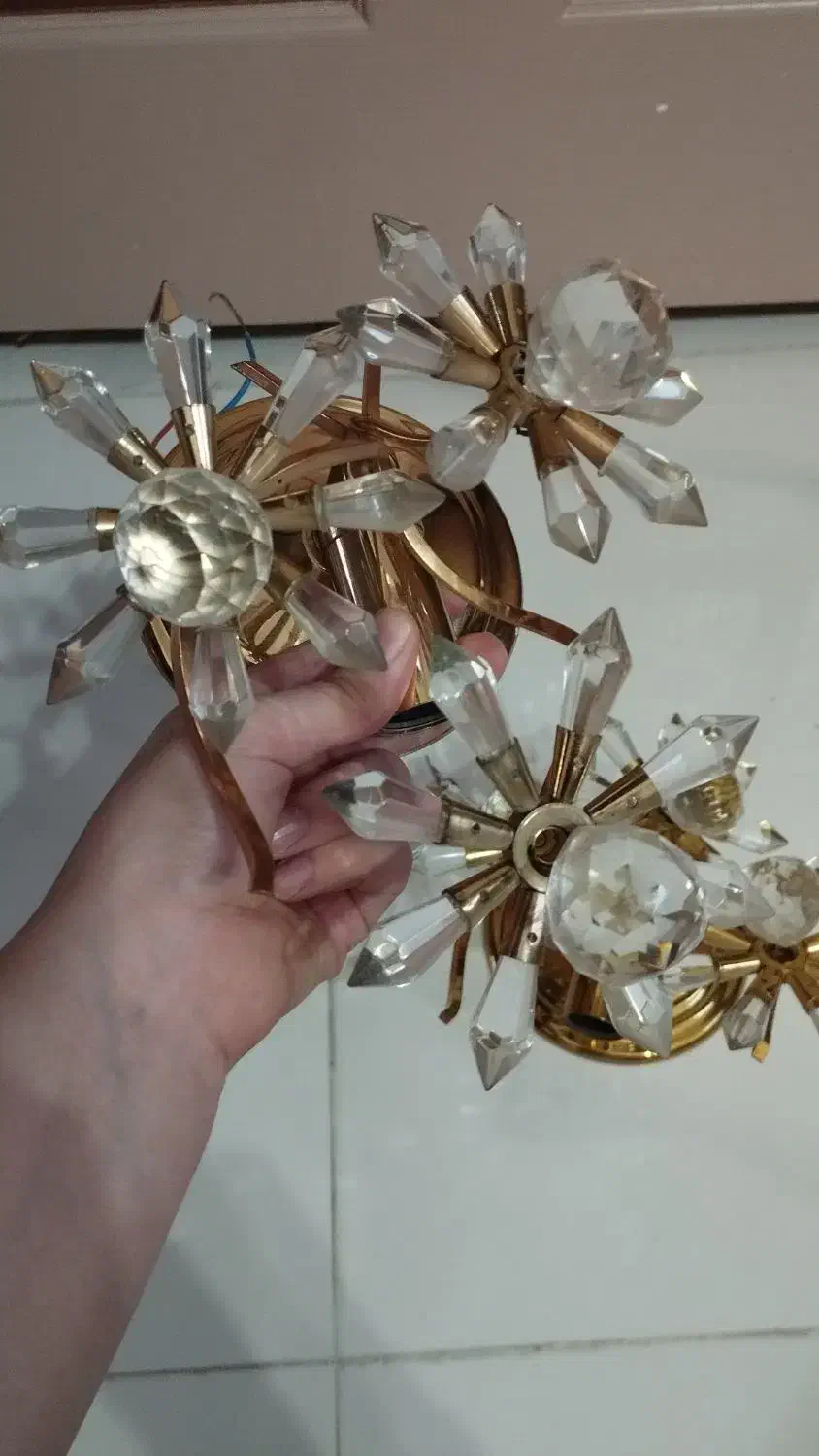 یک جفت روشنایی دیواری|لوستر و چراغ آویز|اردبیل, |دیوار