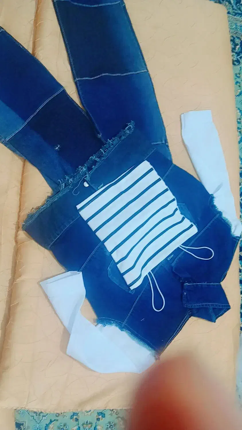 لباس کراپ جین قیمت یک میلیون نصدو پنجا هزار تومان|لباس|نظرآباد, نظرآباد|دیوار