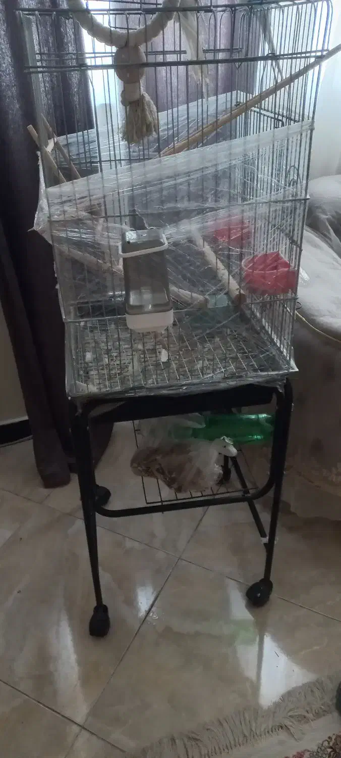 دو تا قفس بزرگ طوطی سانان|لوازم جانبی حیوانات|قدس, شهر‌قدس|دیوار