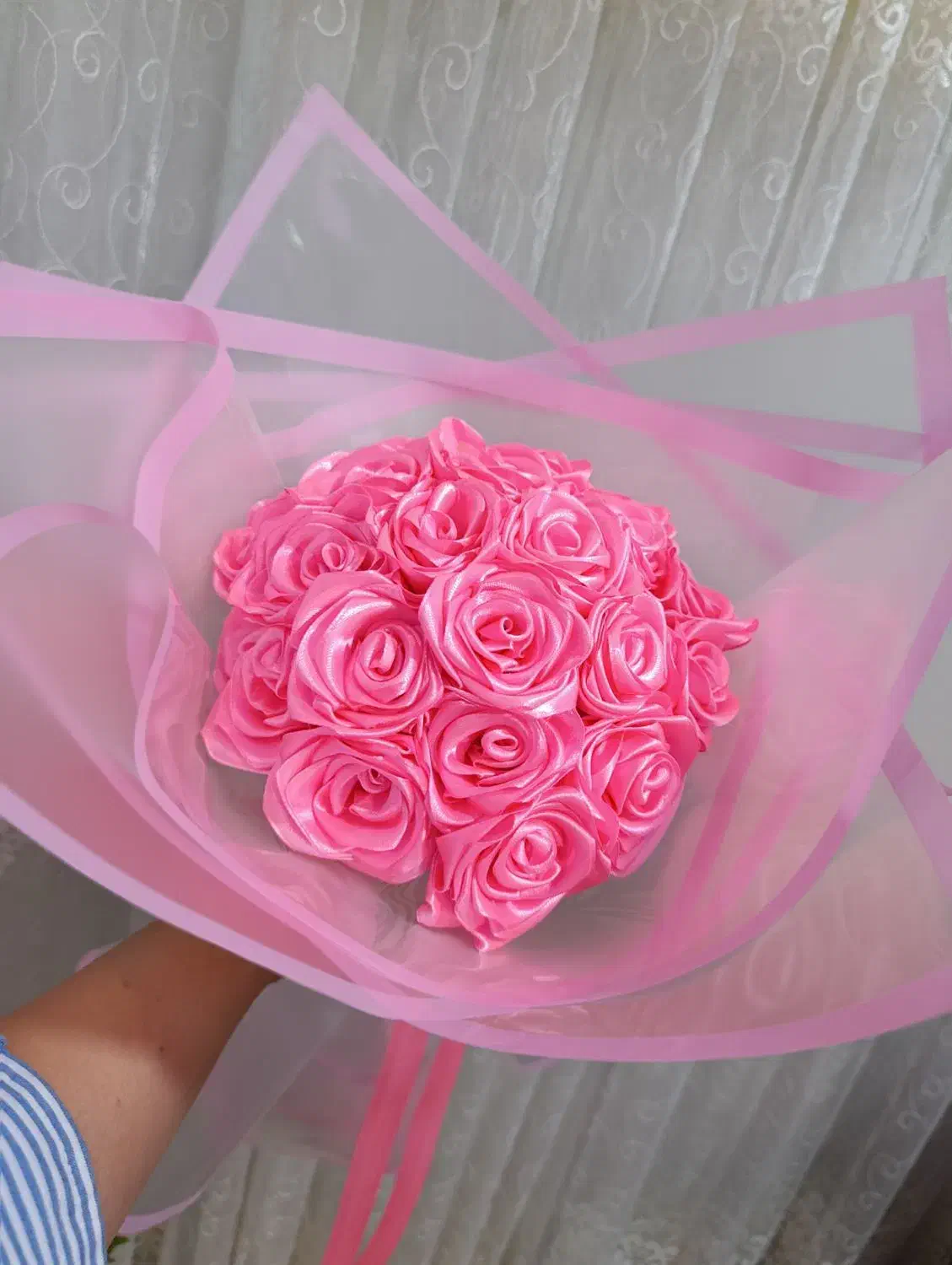 دسته گل روبانی|گل مصنوعی|دورود, |دیوار