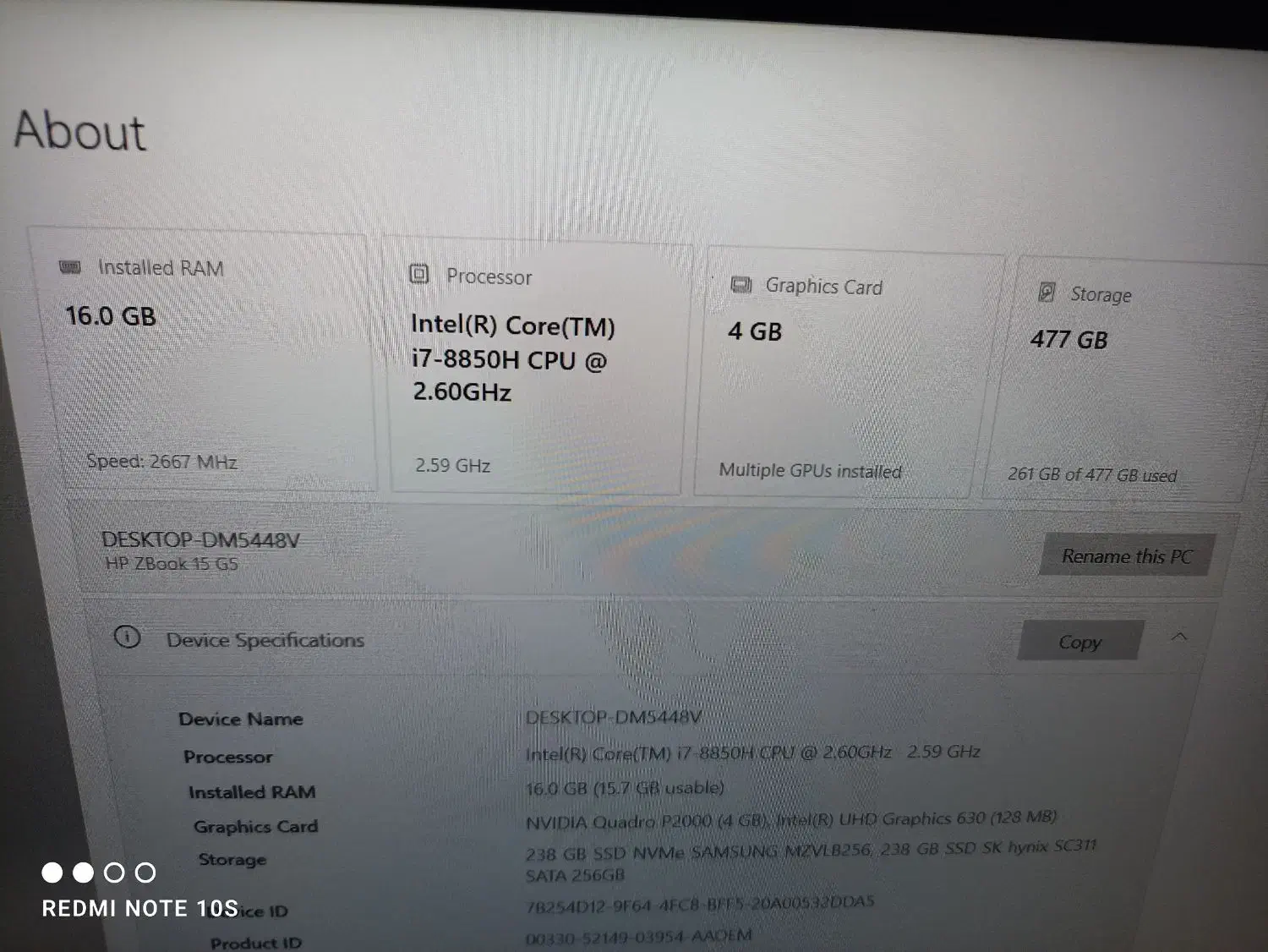 لپتاب hp زدبوک g5 مخصوص گیم و رندر و مهندسی|رایانه همراه|سنندج, |دیوار