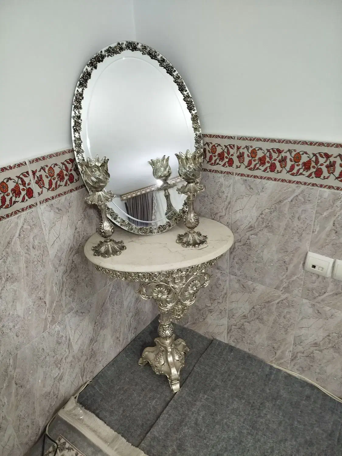 آینه شعمدان|بوفه، ویترین، کنسول|محمدشهر, کوی بهار|دیوار