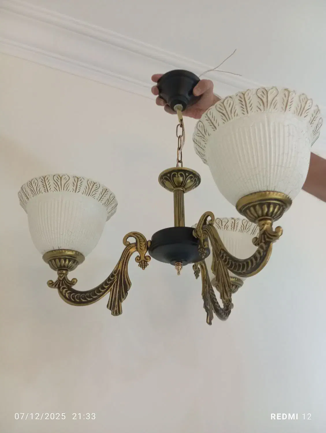 لوستر سه شاخه|لوستر و چراغ آویز|تهران, نارمک جنوبی|دیوار