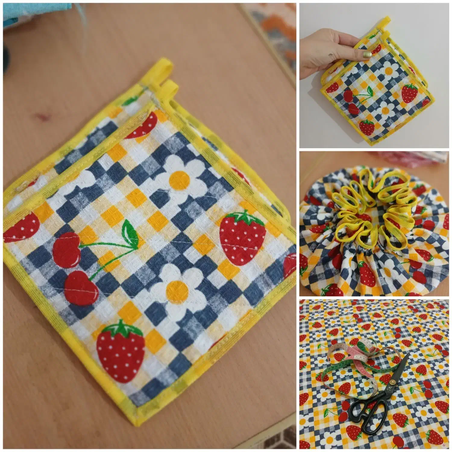 دوخت دستگیره دمکنی نمگیر....|سفره، حوله، دستمال آشپزخانه|نورآباد, |دیوار