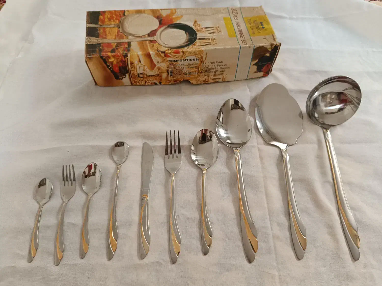 ست قاشق چنگال 6نفره|ظروف سرو و پذیرایی|سقز, |دیوار