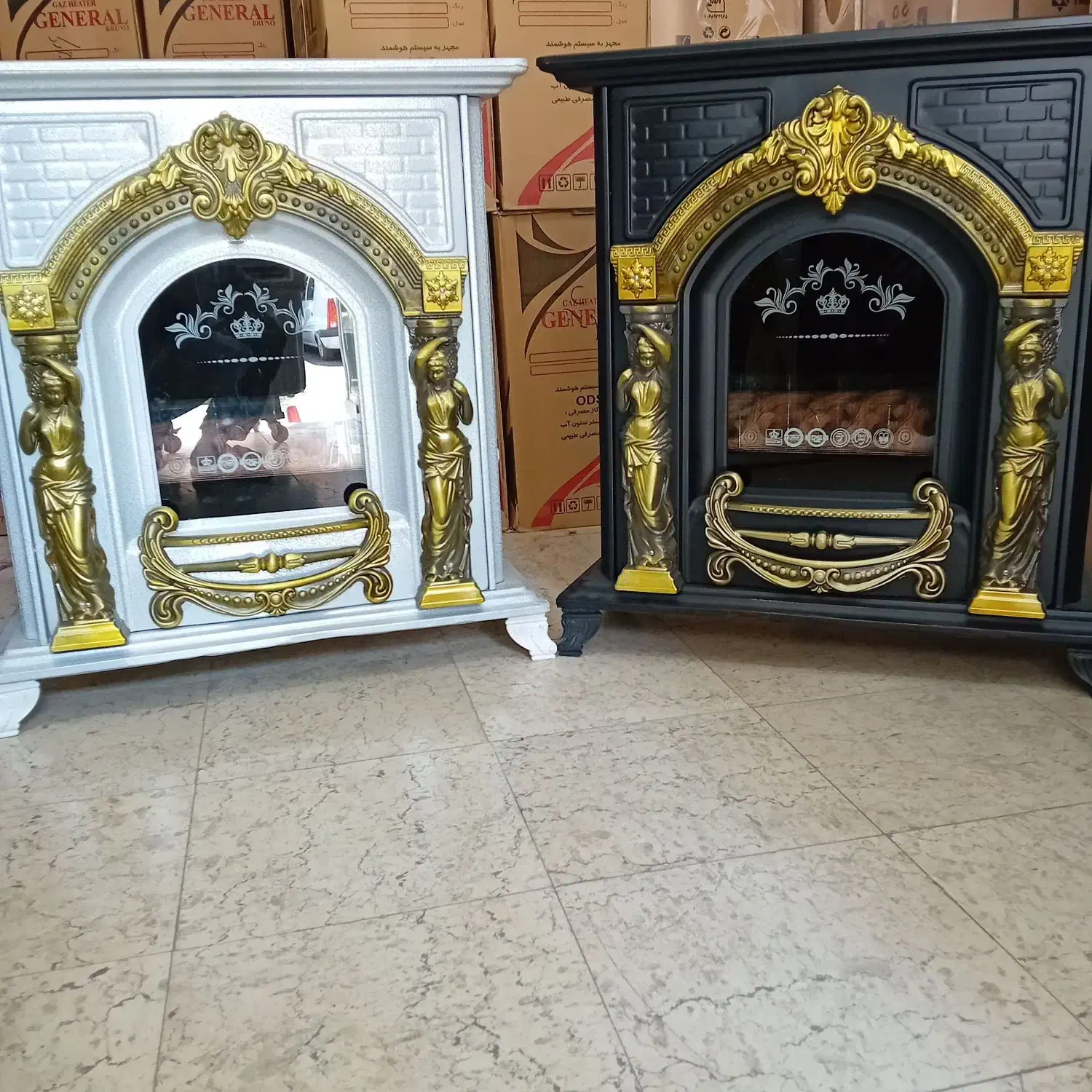 انواع شومینه و بخاری خانه و مغازه|بخاری، هیتر، شومینه|اهر, |دیوار