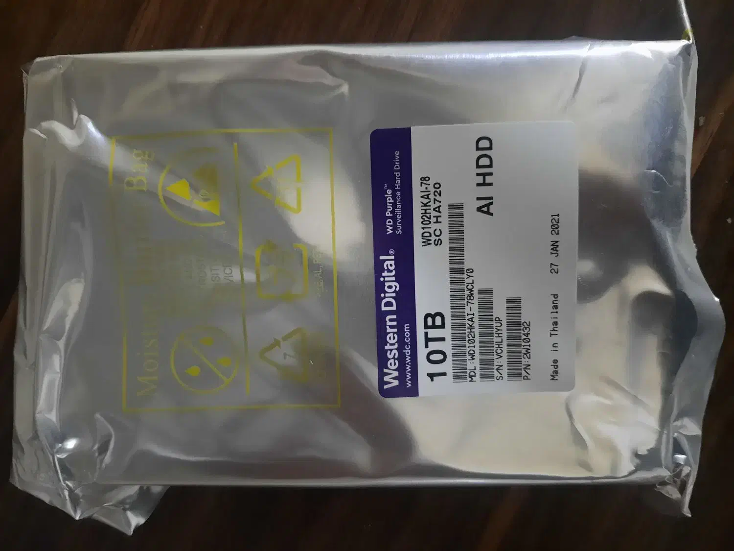 هارد 10 ترابابت وسترن بنفش آکبند اصلی|قطعات و لوازم جانبی رایانه|خمینیشهر, |دیوار