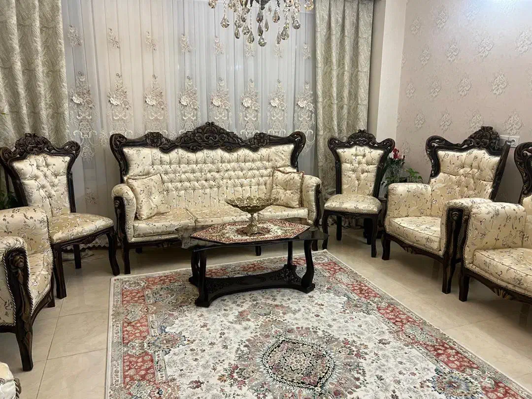 مبل و میز نهارخوری (چوب راش)|مبلمان خانگی و میز عسلی|ساوه, |دیوار