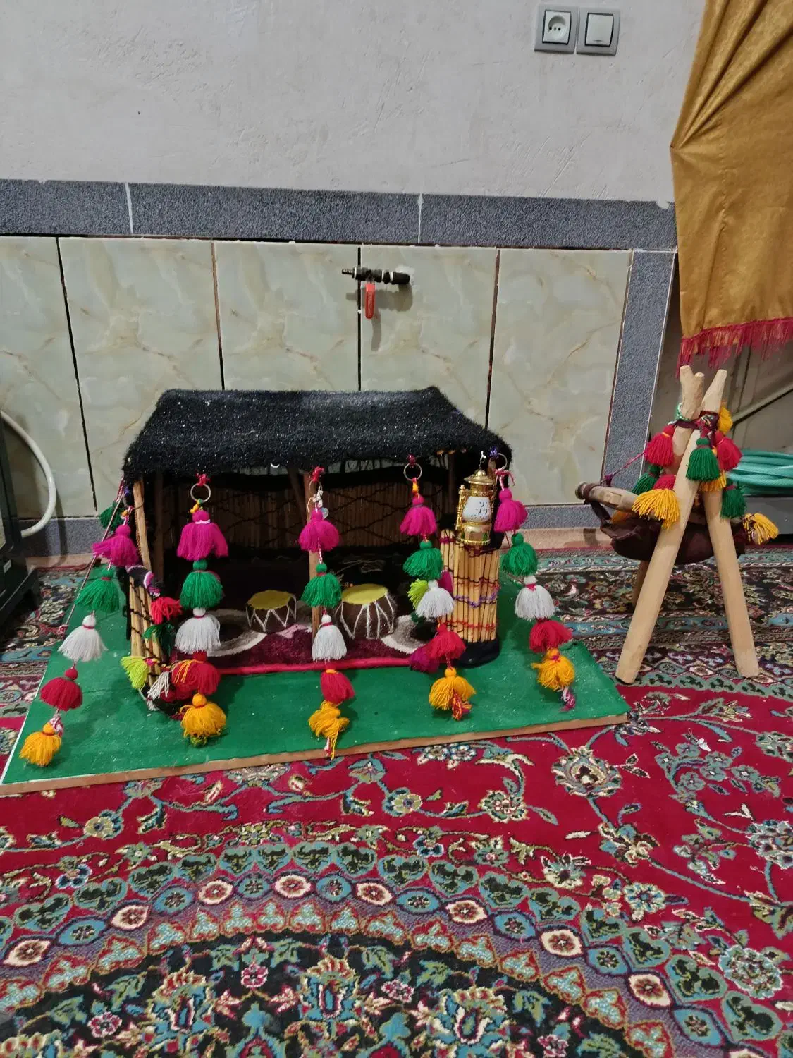 عروسک  بالباس لری تزیین شده وبهون ترکی وچمترملار|صنایع دستی و سایر لوازم تزئینی|نورآباد ممسنی, |دیوار