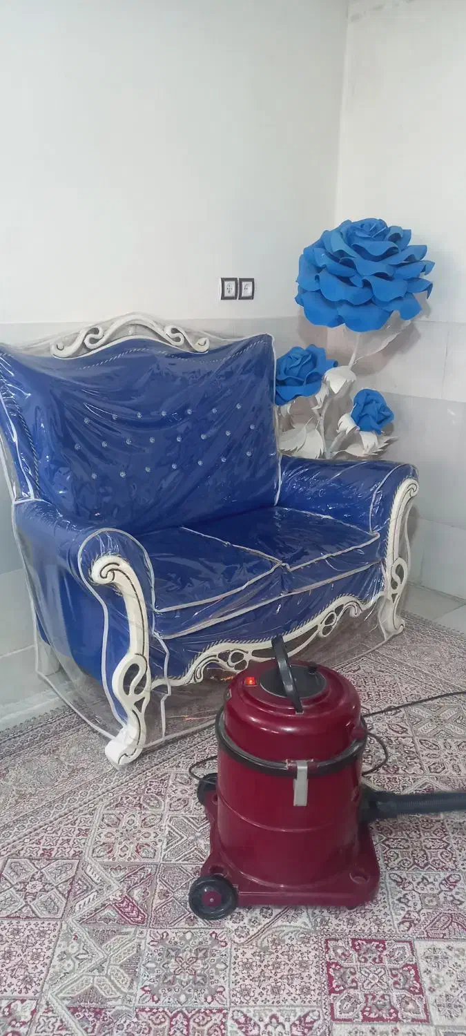 مبل نیمه سلطنتی همراه با کاور شیک و تمیز|مبلمان خانگی و میز عسلی|اصفهان, منتظرالمهدی|دیوار