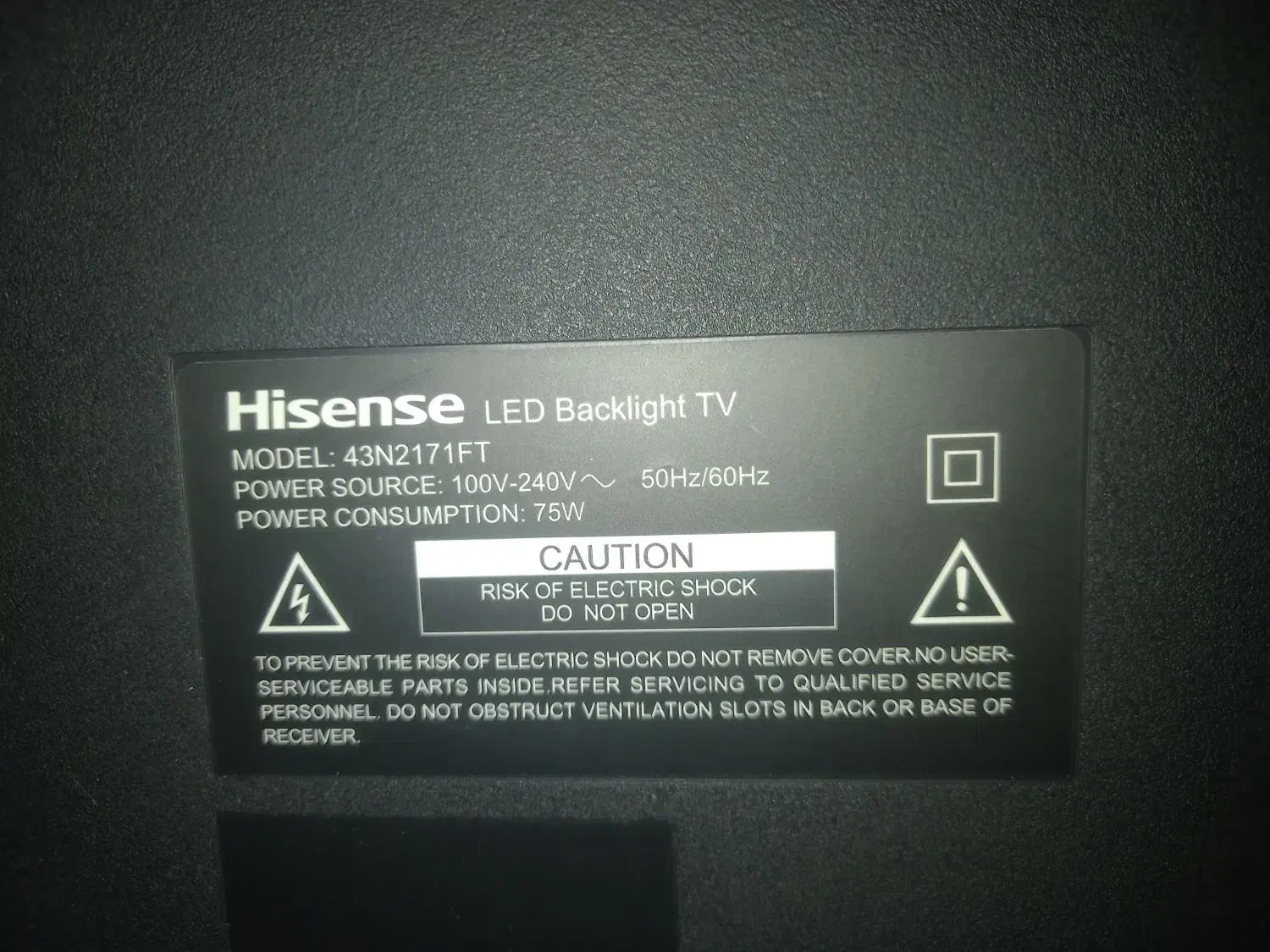 تلویزیون ۴۳ هایسنس نیاز به تعمیر|تلویزیون و پروژکتور|محمدیه-قزوین, |دیوار