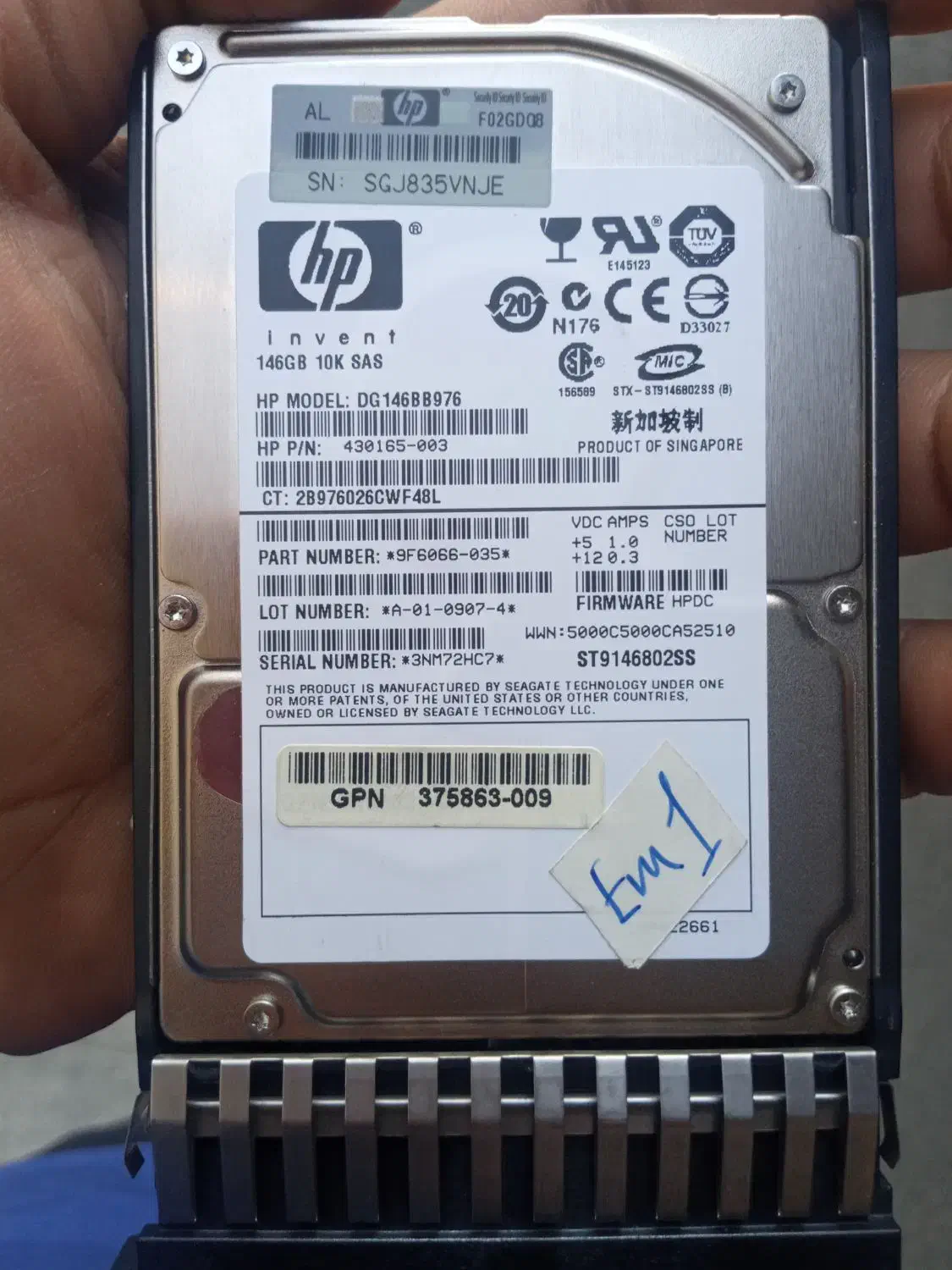 هارد سرور HP 146GB SAS 6G 10K SFFنصف قیمت|قطعات و لوازم جانبی رایانه|تهران, نظام‌آباد|دیوار