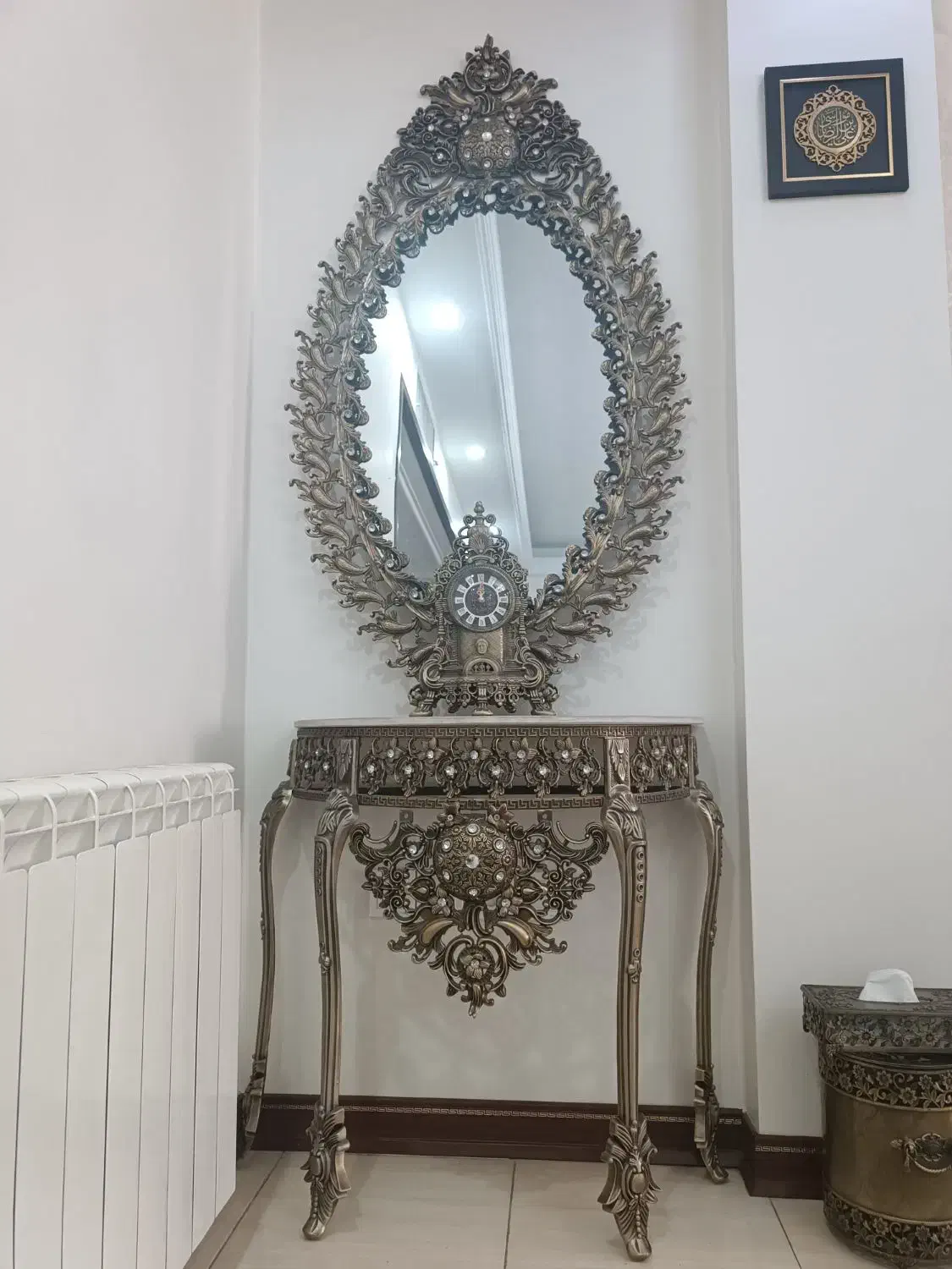 آیینه کنسول / ساعت/ سطل و جای دستمال کاغذی|بوفه، ویترین، کنسول|تهران, تهرانپارس غربی|دیوار