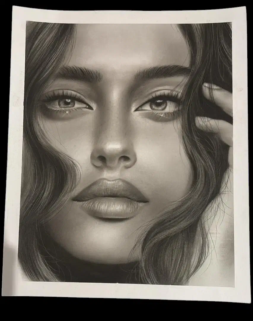 نقاشی حرفه ای سیاه قلم مناسب تابلو|تابلو، نقاشی، عکس|شهرکرد, |دیوار