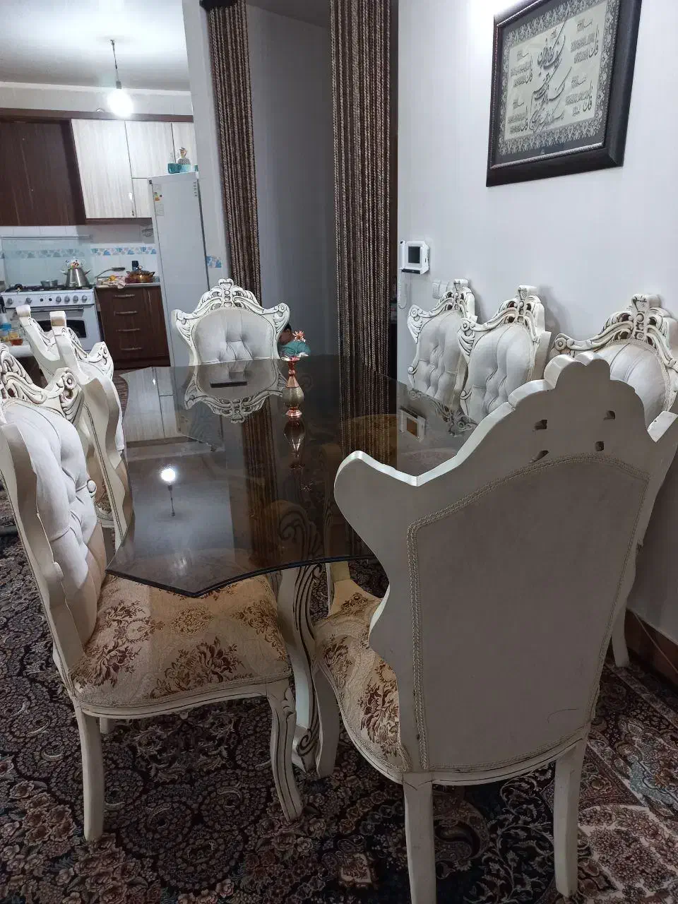 میز ناهار ۸ نفره|میز و صندلی غذاخوری|اصفهان, اصفهانک|دیوار