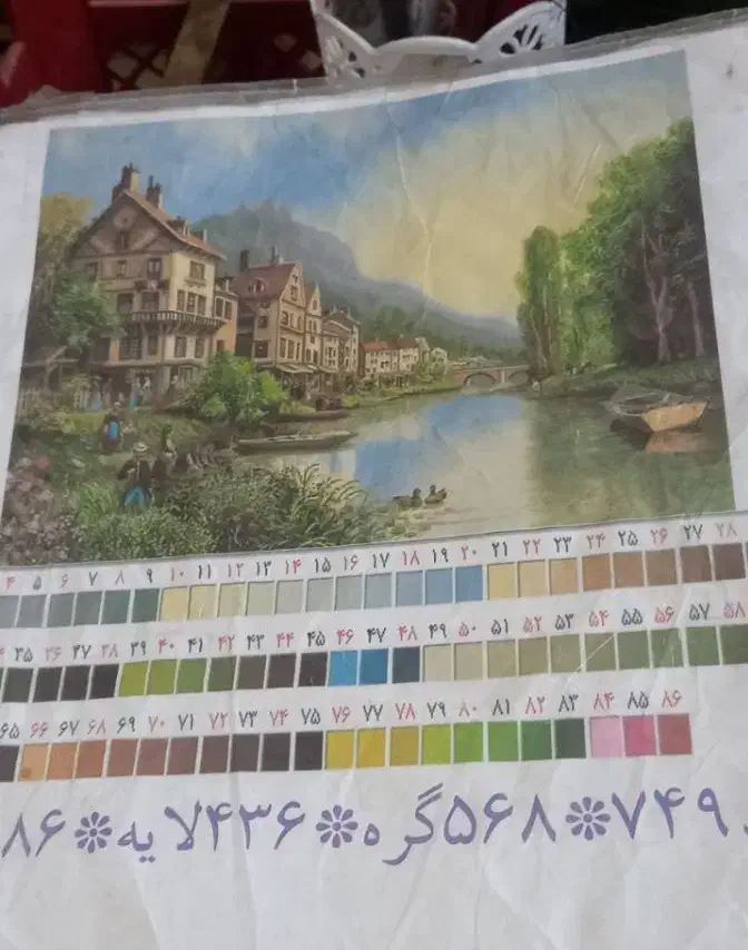 دارقالی تابلو فرش نیمه کاره|تابلو فرش|کرج, استاندارد|دیوار