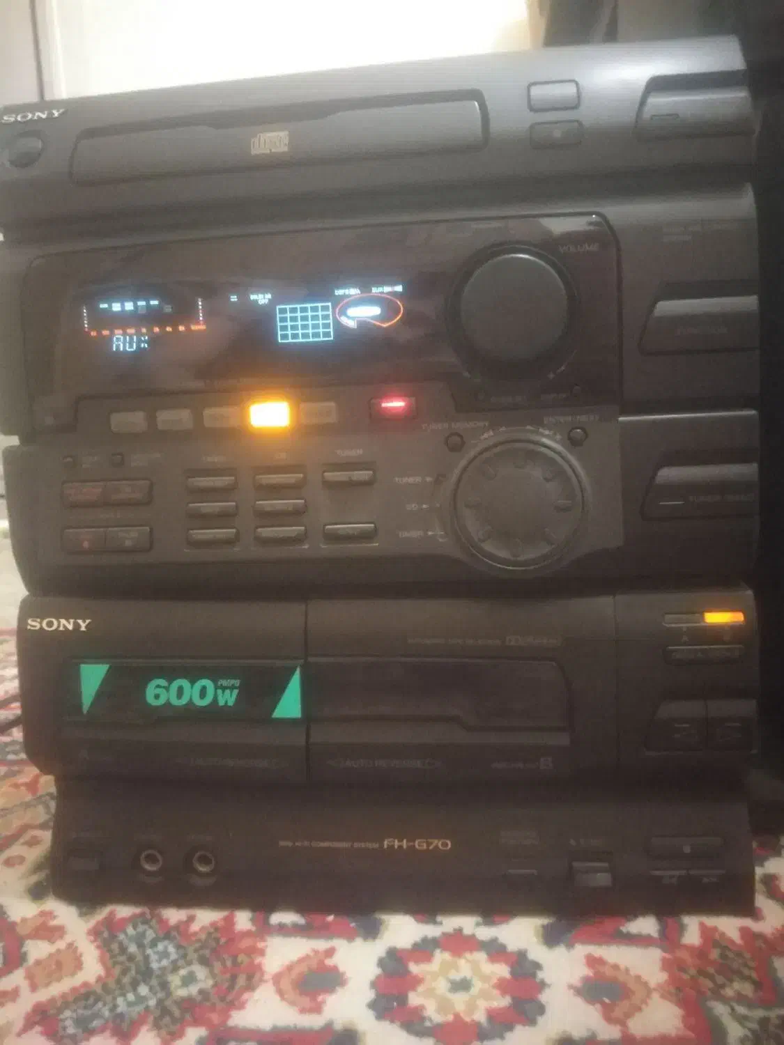 رادیو ضبط سی دی خور سونی تا حد نو|سیستم صوتی خانگی|بروجرد, |دیوار