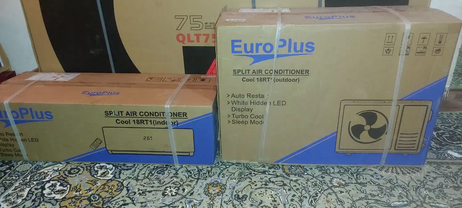 اسپلیت ۱۸ هزار یورو پلاس|کولر گازی و فنکوئل|کرمان, |دیوار