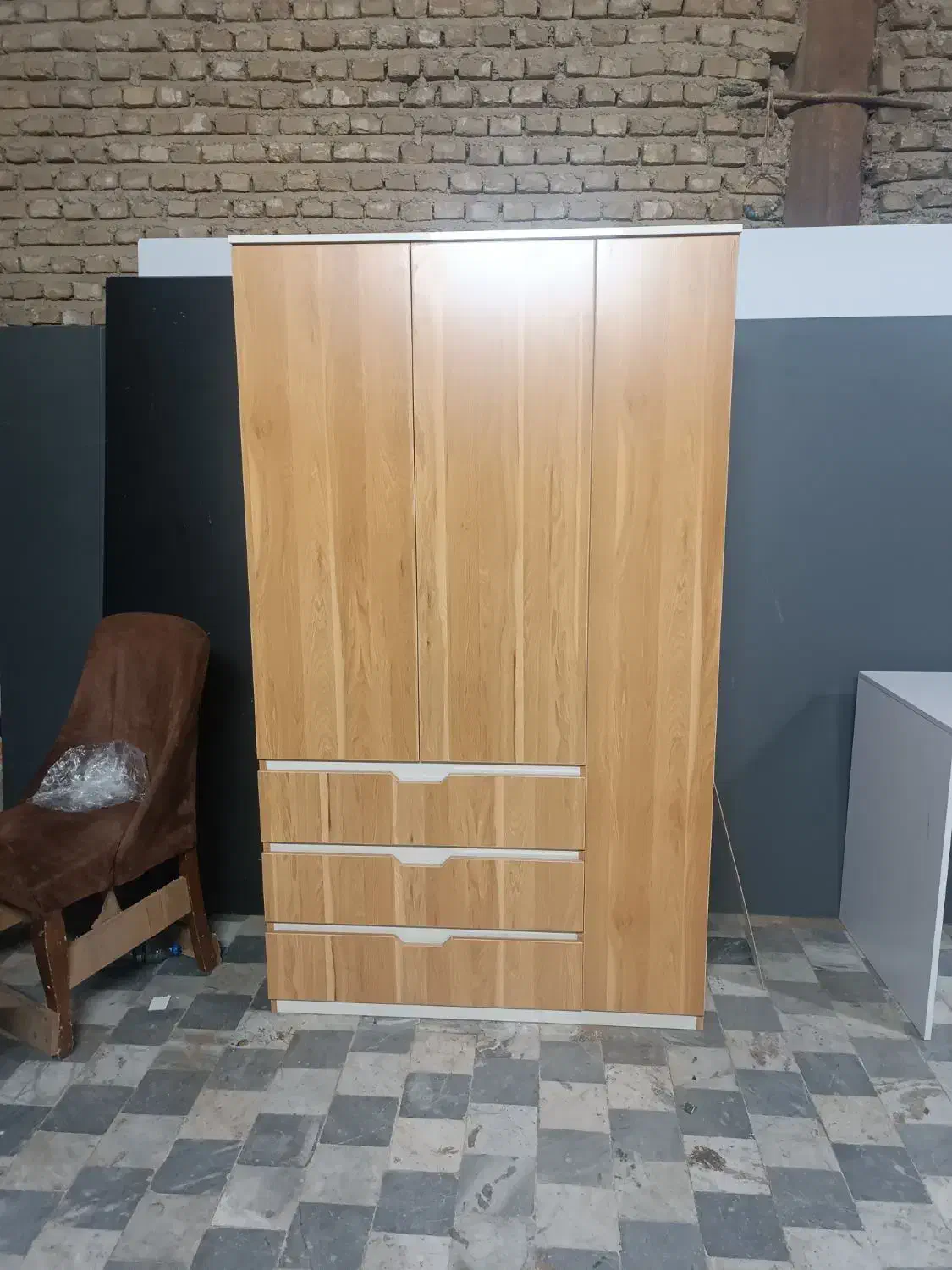 کمد لباس کشو دار|جاکفشی، کمد، دراور|ساری, |دیوار