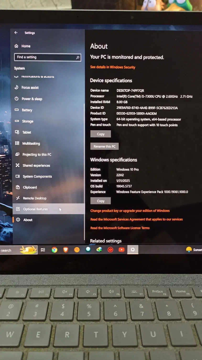 Microsoft surface laptop 1|رایانه همراه|مشهد, هفده شهریور|دیوار