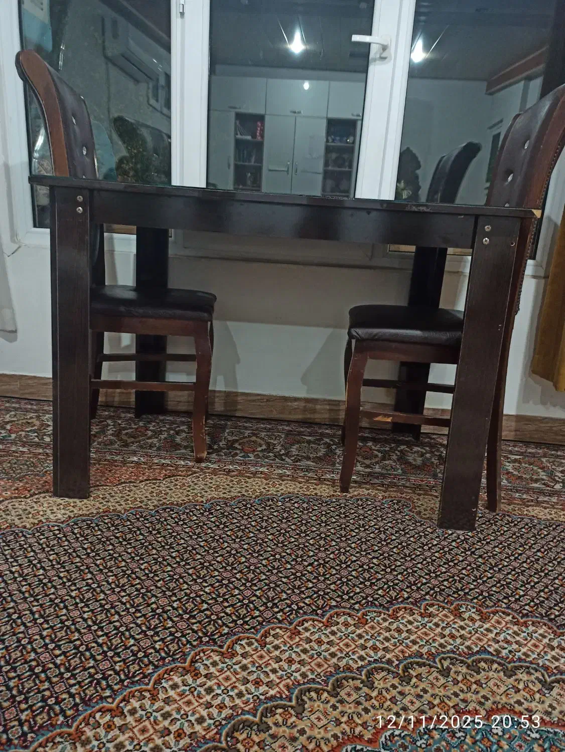 میزناهارخوری سه عددصندلی ویک عددساعت ایستاده سالم|میز و صندلی غذاخوری|فردیس, سرحد آباد|دیوار