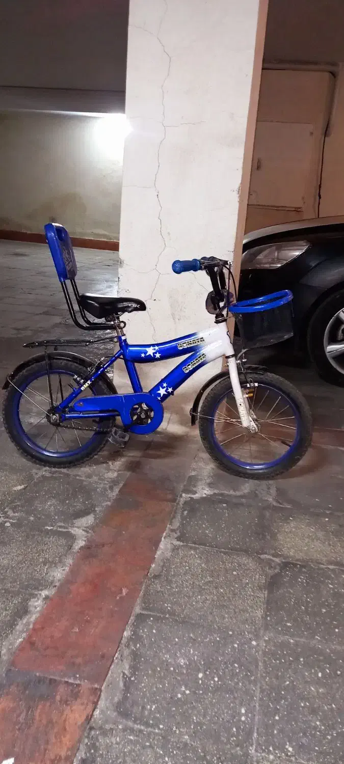 دوچرخه سایز 16 بچه گانه سالم تمیز|دوچرخه، اسکیت، اسکوتر|تهران, شهرک هما|دیوار